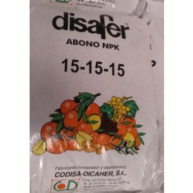 Compra ABONO GRANULADO DISAFER 15-15-15 (25 Kgr.) en la tienda online Fito Agrícola
